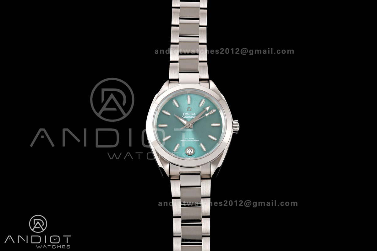 Aqua Terra Shades 34mm SS VRSF Best Edition Green Dial on SS Bracelet A8800